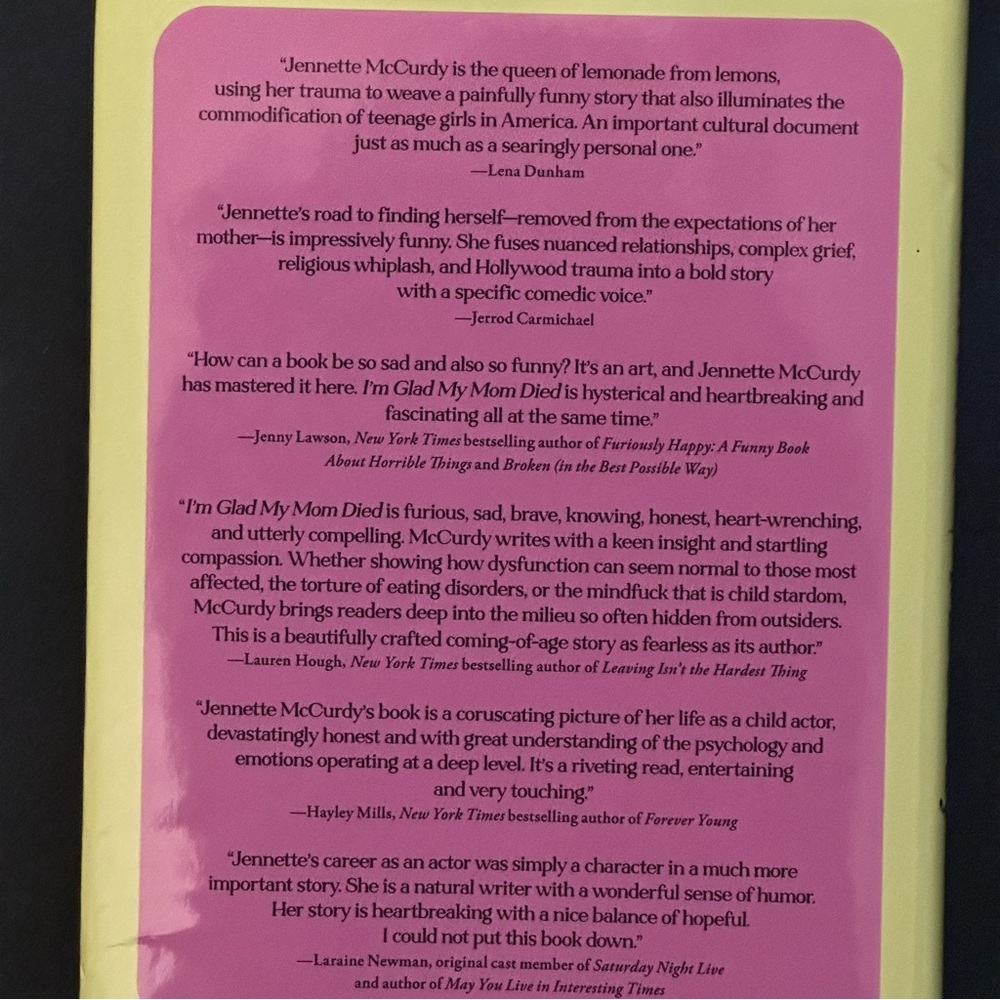 I'm Glad My Mom Died by Jennette McCurdy | Memoir | Hardcover Book - Picture 2 of 11